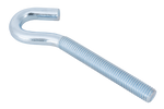 Gancio da cantiere DROMET HZ M10x120 con estremità aperta (piegata)