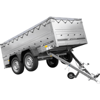 RIMORCHIO LEGGERO BIASSE GARDEN TRAILER 264/2 KIPP CON SOVRASPONDE RUOTINO CENTINA H-0 E TELONE GRIGIO