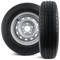 Set di due ruote rinforzate per il rimorchio PNEUMATICI LINGLONG 165/80 R13C 96/94N CERCHI UNITRAILER 4.5Jx13"H2 5x112 ET:30