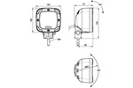 Riflettore per lampada da lavoro a LED FRISTOM FT-360 9xLED 3500lm con supporto