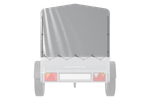Copertura telaio h-800 UNITTRAILER telone per rimorchio 200x106 cm GARDEN 200 KIPP