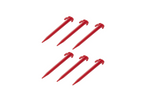 Set di sei picchetti per tenda ProPlus 364824, picchetti in plastica per fissare i tiranti, 19 cm