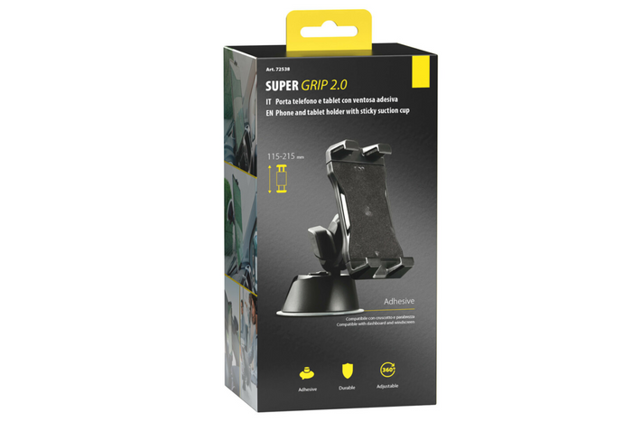 Supporto per telefono/tablet LAMP Super Grip con ventosa autoadesiva