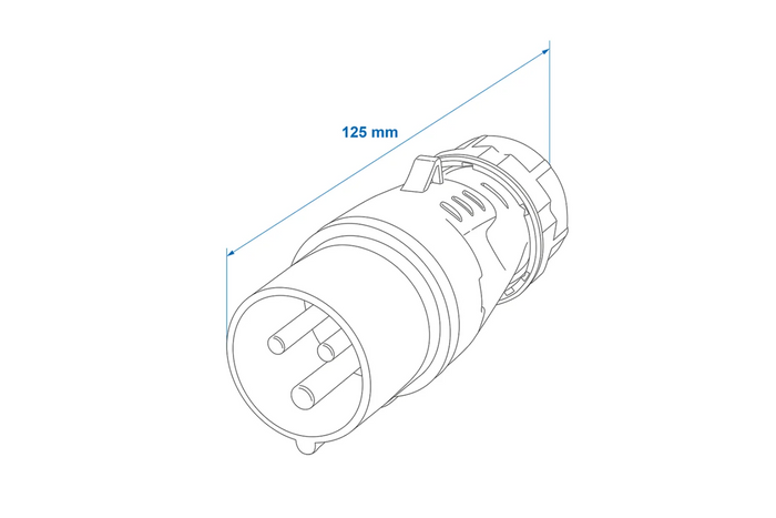 Spina CEE 16A 230V ProPlus 373500 spina da campeggio maschio