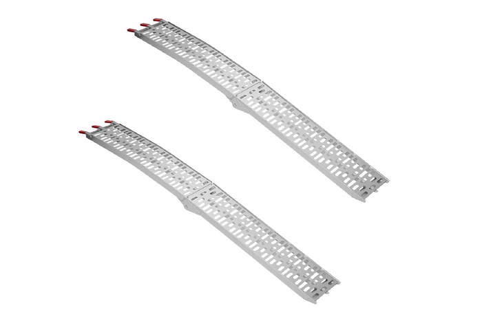 ProPlus 390096 Rampe pieghevoli in alluminio per rimorchi, 220 cm, portata 680 kg, set da 2