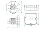 Luci posteriori a LED ProPlus a 7 pin, 4 funzioni (sinistra + destra), magnetiche, Bluetooth.