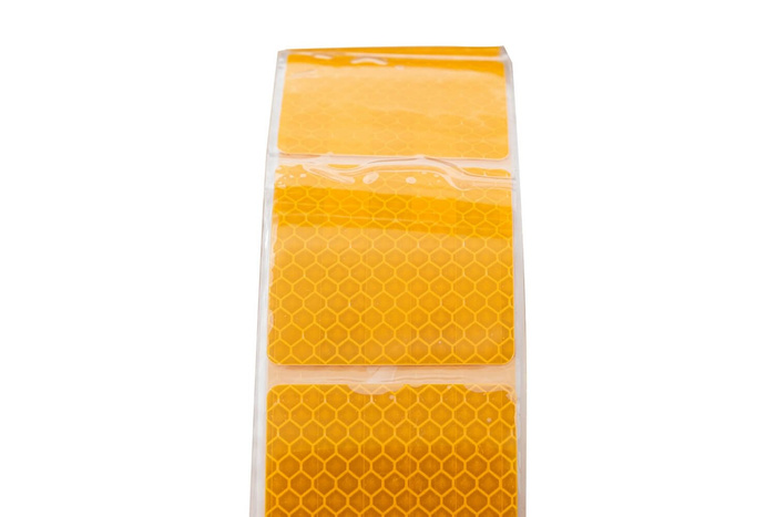 NASTRO CATARIFRANGENTE 1m x 5cm NASTRO RIFLETTENTE GIALLO DI SEGNALAZIONE
