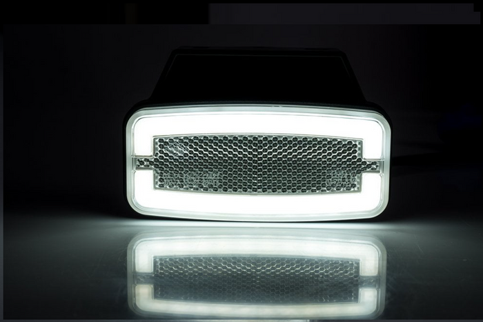 HORPOL LD 2764 Lampada di posizione universale a LED bianca con supporto