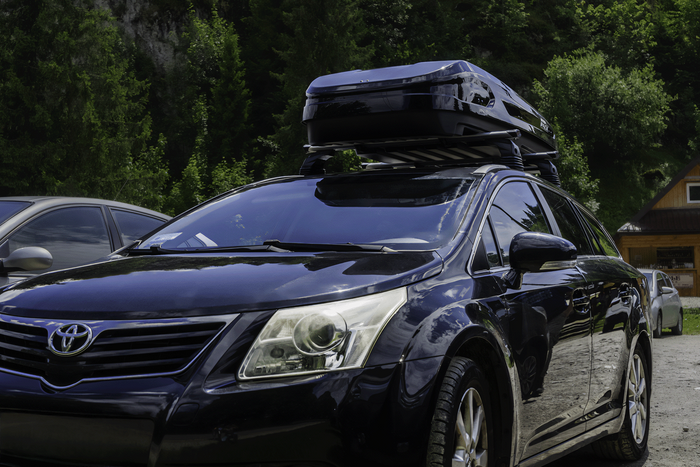 Box da tetto Inter Pack Monsun M, nero metallizzato