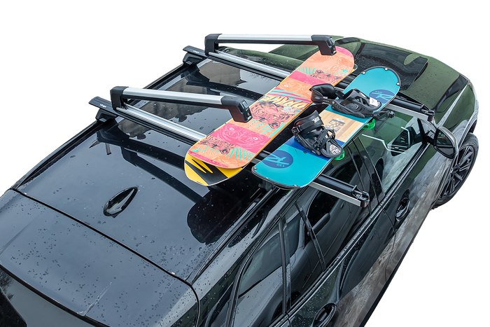 Inter Pack Frostline 6 - supporto estensibile in alluminio per 6 paia di sci o 4 snowboard