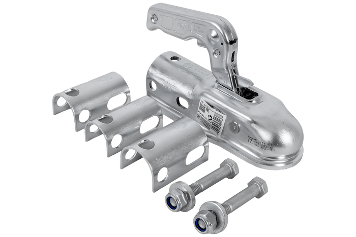 Gancio di traino a sfera STEELPRESS ZSK-1700D+Z2 per rimorchio da 1700 kg con timone tubolare da 35-50 mm