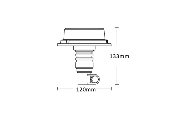TT TECHNOLOGY TT.832 Luce di segnalazione a LED, luce lampeggiante arancione