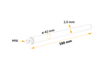 Tubo dritto per il montaggio del parafango DOMAR DK8020, diametro staffa 42 mm, lunghezza 580 mm