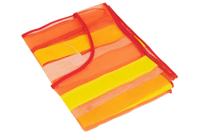 Gilet riflettente arancione HERMON XXL con velcro laterale