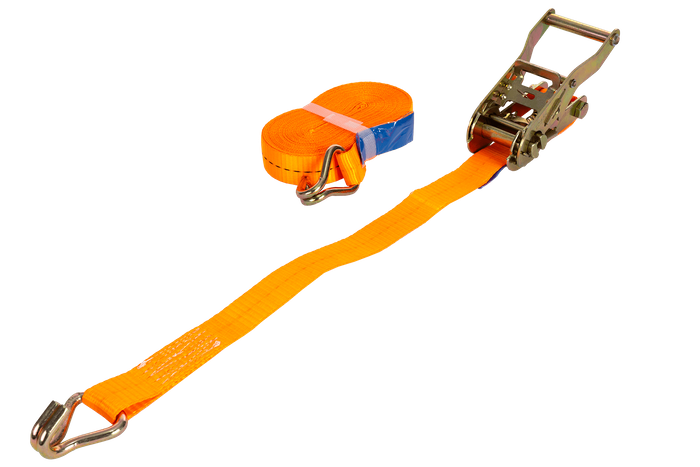 Cinghia di trasporto arancione UNITRAILER 8m/25mm/1t con tendicinghia