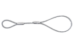 Cavo di sicurezza EFMETAL per rimorchi non frenati 250 mm 250 kg