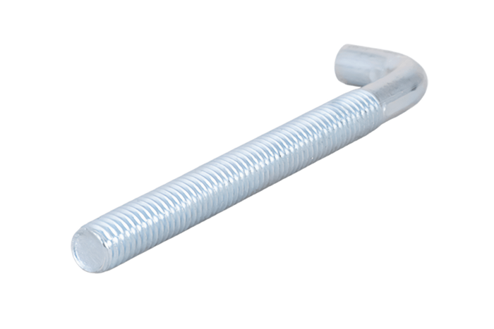 Gancio da costruzione DROMET HP M6x70 con estremità angolata (dritto)