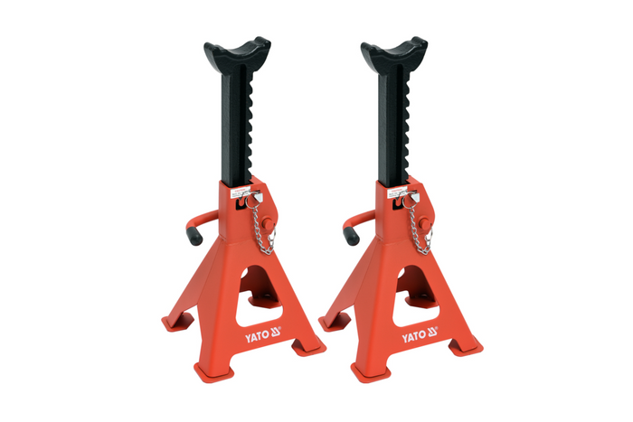 Set di due cavalletti per auto YATO YT-17311 per sollevatori da 3 t