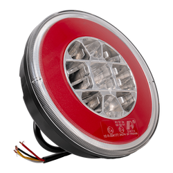TT TECHNOLOGY TT.12008 Fanale posteriore a LED Glo-Trac Hamburger con 3 funzioni, universale