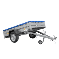 Rimorchio leggero 200x125 UNITRAILER GARDEN 201 KIPP con copertura blu