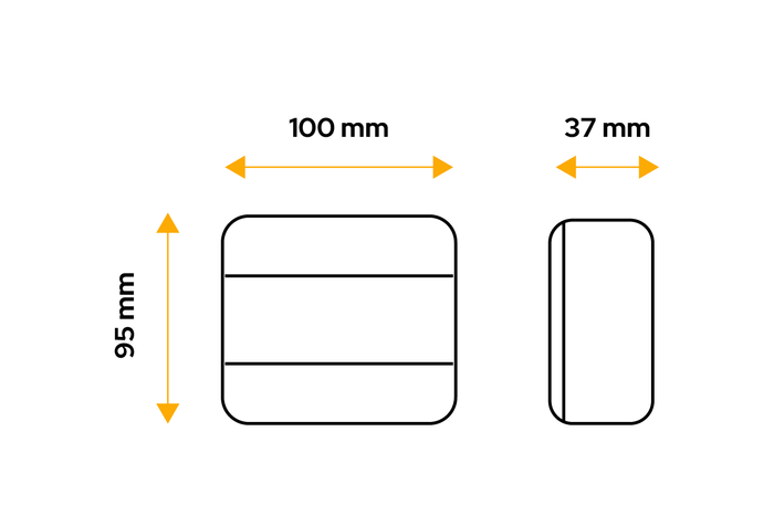 TT TECHNOLOGY TT.12006 Fanale posteriore a LED 4 funzioni universale