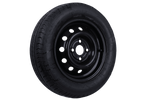 OUTLET Ruota rimorchio LINGLONG TIRE 155/70 R13 75N UNITRAILER RIM nero 4Jx13" 4x100 ET:30