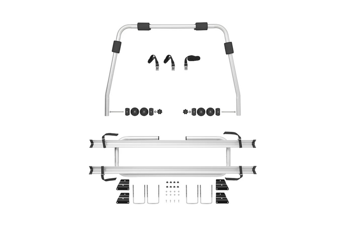 Portabiciclette ProPlus 330242 per rimorchio con timone per 2 biciclette