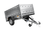 Rimorchio leggero 200x125 UNITRAILER GARDEN 201 KIPP con sponde BIS