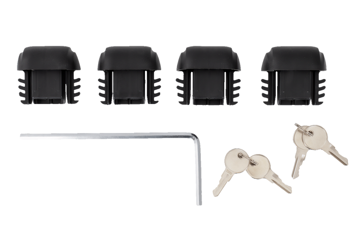 Portapacchi Eco Alubase 120 - portapacchi universale in alluminio per binari aperti