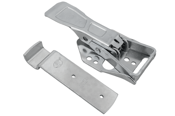 Gancio laterale con elemento di fissaggio STEELPRESS ZB-04C+Z-01A per la chiusura laterale completa del rimorchio