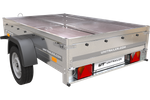 Rimorchio leggero senza freni 200x125 cm Unitrailer Garden Trailer 201 kipp