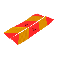 Adesivi, adesivi riflettenti, HERMON corti, targhe segnaletiche per veicoli pesanti, 565x132mm, sinistra+destra