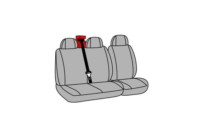 Set di coprisedili per auto LAMPA Dido-2 neri, per autobus e furgoni