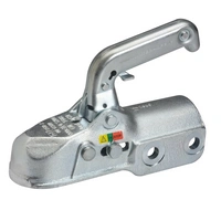 Gancio di traino WINTERHOFF WW 350-RCH-1616 per rimorchio da 3500 kg con timone in tubo da 60 mm, in ghisa.