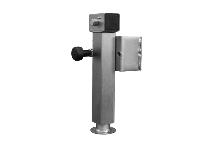 UNITRAILER D-110.000.049 supporto a manovella estensibile per rimorchio pianale da 1300 kg 410-645 mm