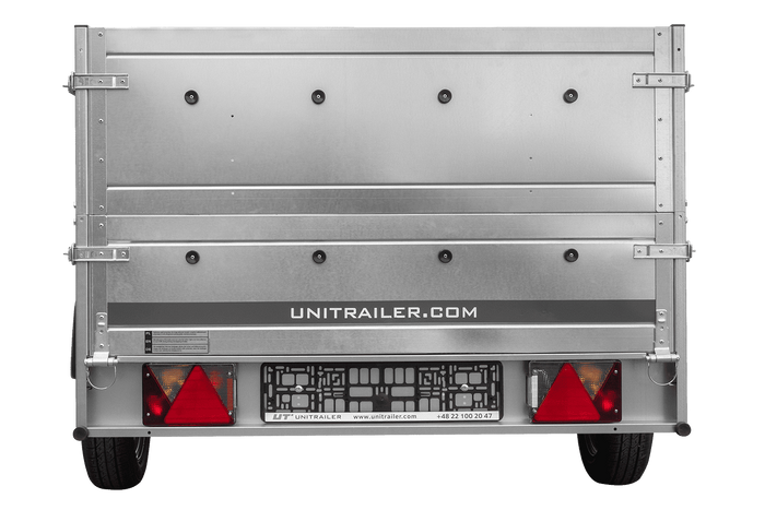 Rimorchio Unitrailer Garden Trailer 264 KIPP (NEW) con ruotino d'appoggio e sovrasponde