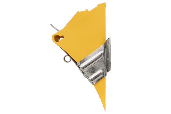 Cuneo per ruote G46 con staffa di montaggio LOKHEN h: 190 mm