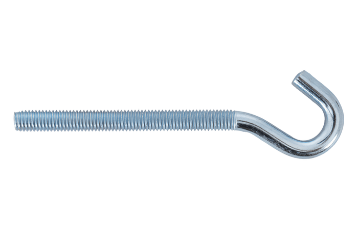 Gancio da cantiere DROMET HZ M8x120 con estremità aperta (piegata)