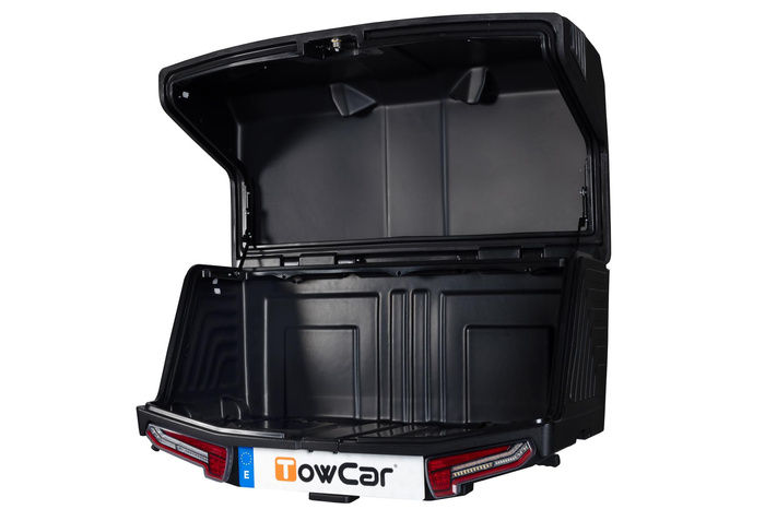 Towbox V3 black LED Edition - box portabagagli da montare sul gancio di traino