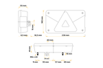 ASPÖCK Fanale posteriore Multipoint V, 7 funzioni, sinistro