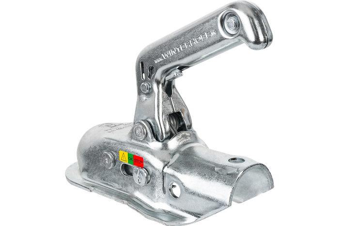 Gancio a sfera WINTERHOFF WW13-N per rimorchio da 1500 kg con timone tubolare da 45 mm