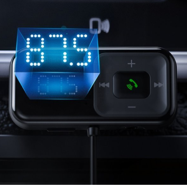 Trasmettitore FM BASEUS T tipo S-16 bluetooth 5.0 MP3 + caricabatteria da auto 2x USB