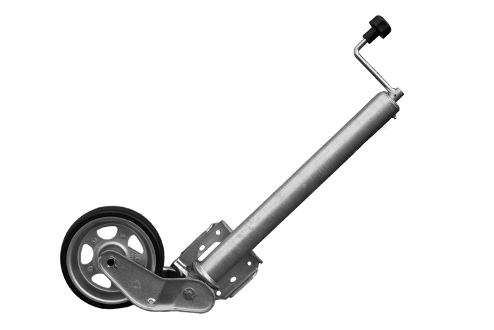 Ruota di supporto automatica UNITRAILER con maniglia 500 kg 60 mm 660-904 mm