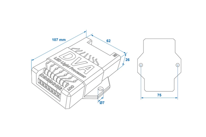Modulo CANBUS 12V per controller luci LED per rimorchio ProPlus 343128S