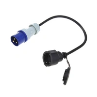 Adattatore con spina CEE e presa Schuko 16A 230V con contatto di protezione ProPlus 373530 cavo 40cm