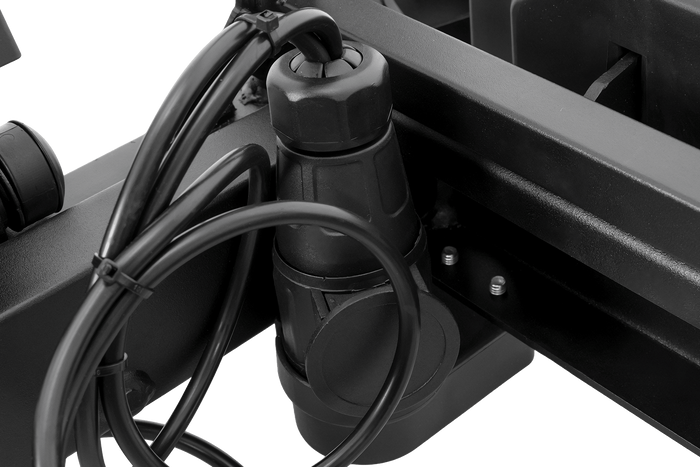 Inter Pack Velox 2 LED - portabici pieghevole da gancio traino per 2 biciclette con luci a LED (nero)