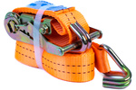 Set di quattro cinghie di trasporto UNITRAILER arancioni da 4 m/25 mm/1 t con tenditore