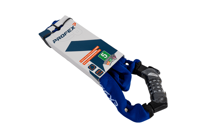 Lucchetto per bicicletta a catena PROFEX 81662 Neo da 130 cm con combinazione