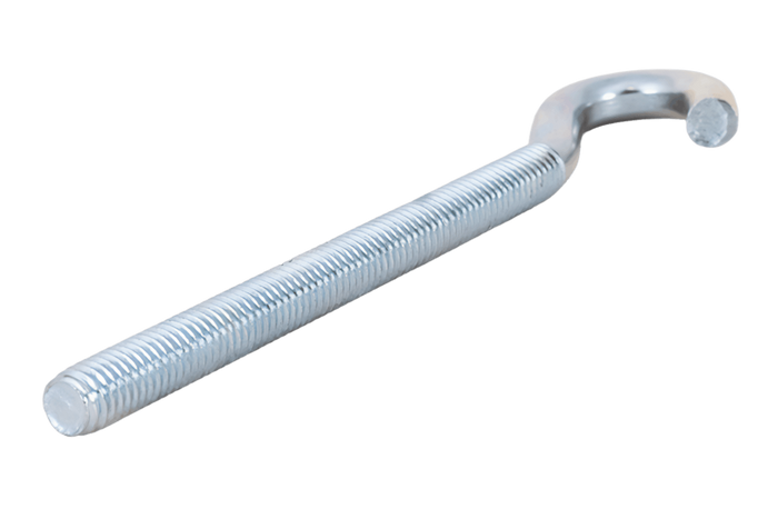 Gancio da cantiere DROMET HZ M6x100 con estremità aperta (piegata)