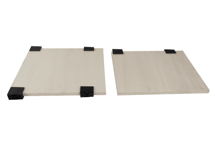 Set di due ripiani per la cassetta degli attrezzi DAKEN ARKA 81209, scomparto 430x380mm e 430x340mm
